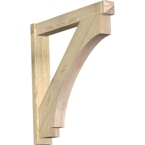Ekena Millwork Imperial Arts & Crafts Rough Sawn Outlooker, Douglas Fir, 6"W x 40"D x 40"H OUT06X40X40IMP03RDF - main